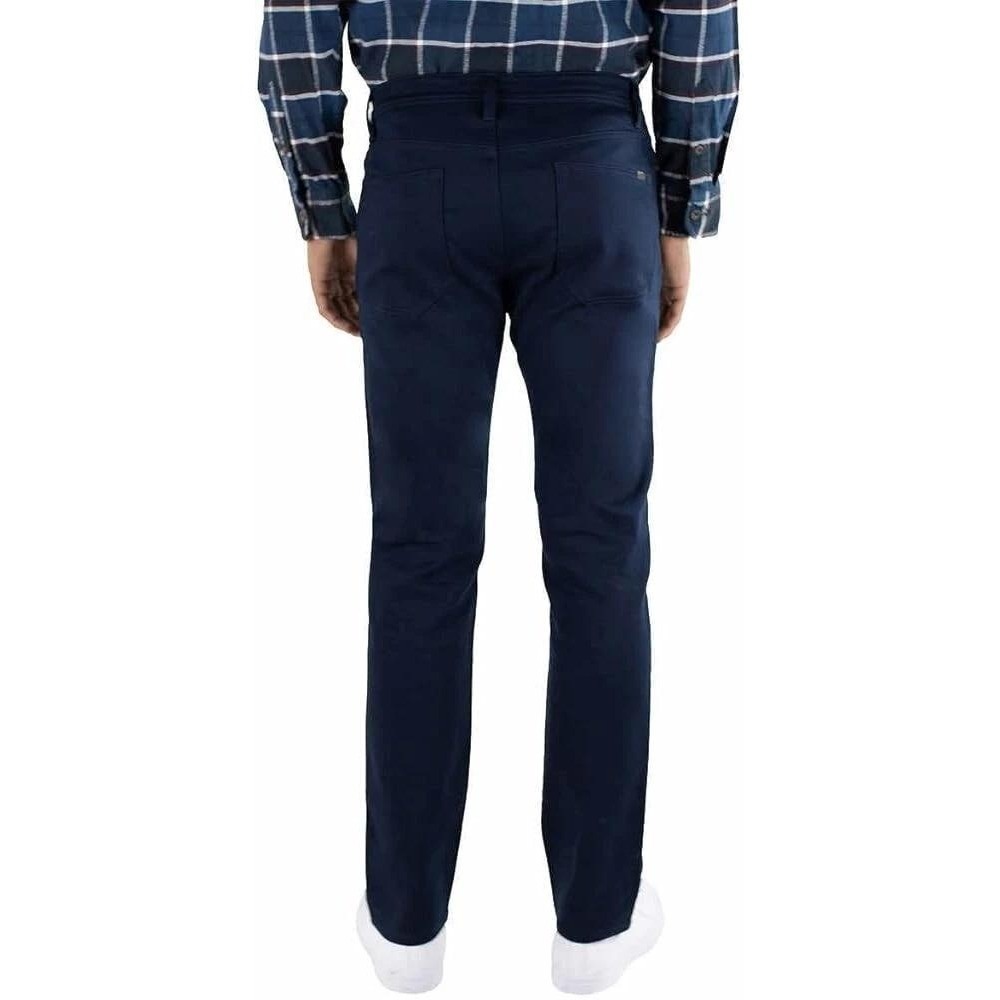 2 Pair Jachs New York Mens 32x32 Navy Gray 5 Pocket Stretch Fabric Pants - Picture 14 of 15